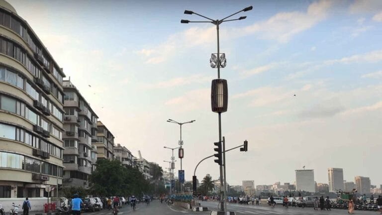 PAMARES installed on street light poles of marine lines mumbai